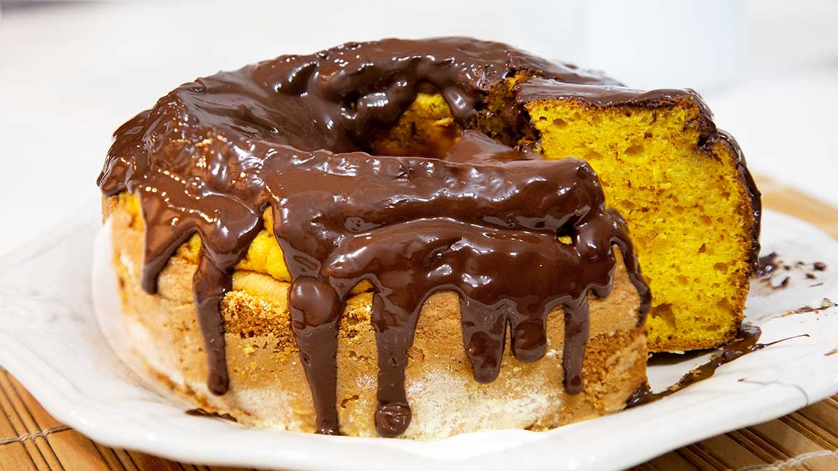 bolo de cenoura fofinho