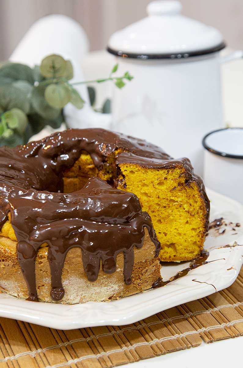 bolo de cenoura fofinho