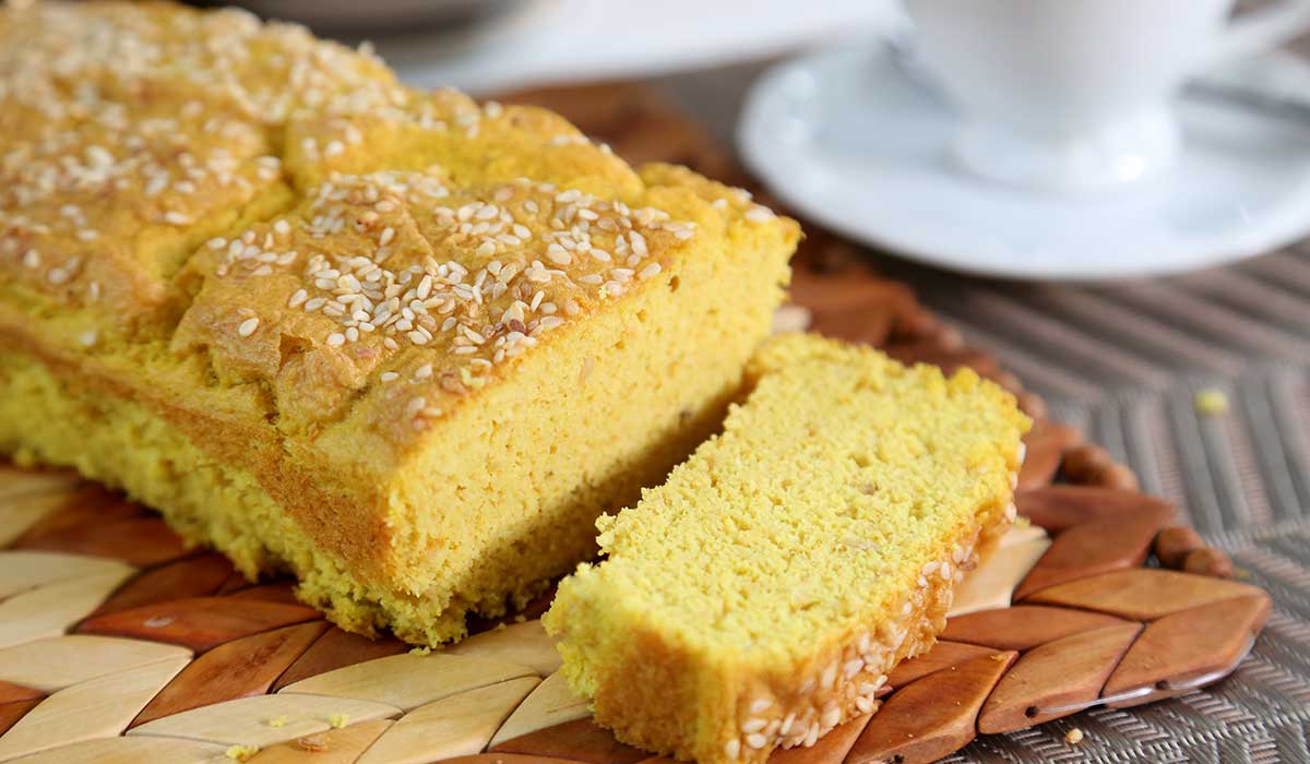 pão de grão-de-bico