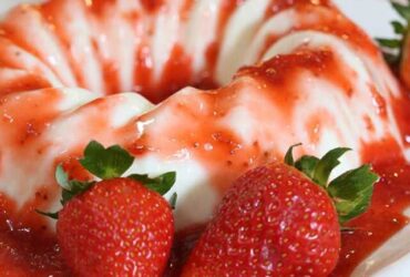 sobremesa saudável de morango