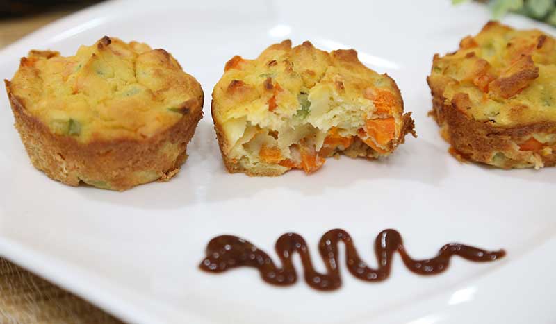 tortinhas de legumes