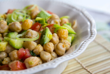 salada de grão-de-bico
