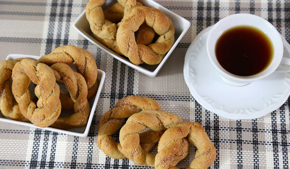 rosquinhas de banana, aveia e mel