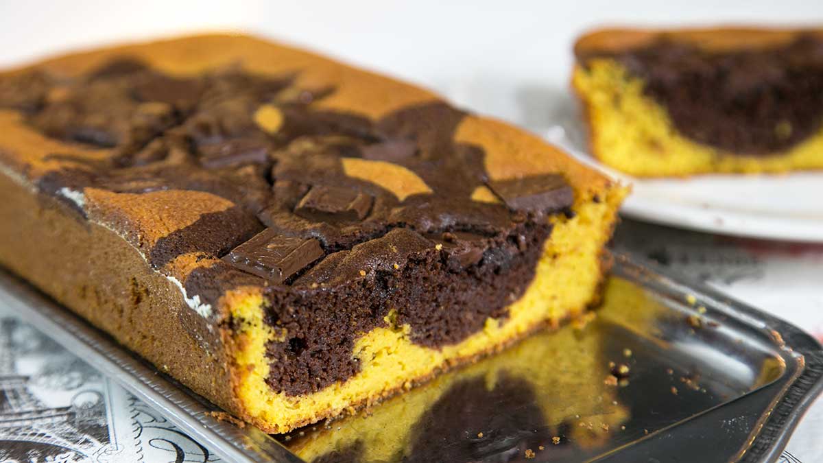 Bolo de Cenoura Mesclado