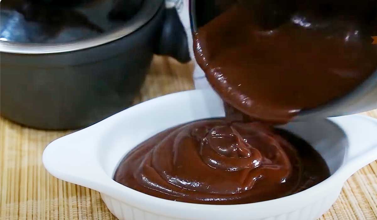 mousse de Banana e Cacau