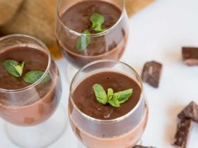 pudim fit de chocolate