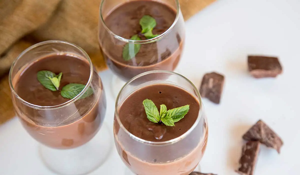 pudim fit de chocolate