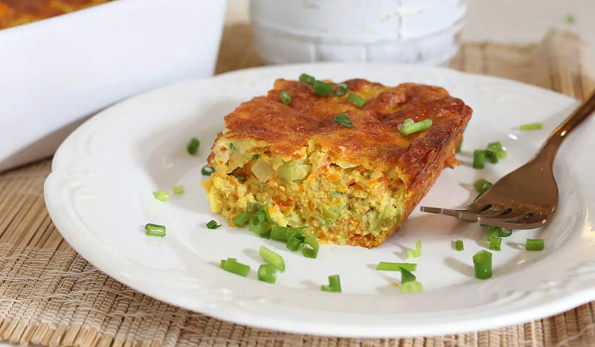 torta salgada de legumes