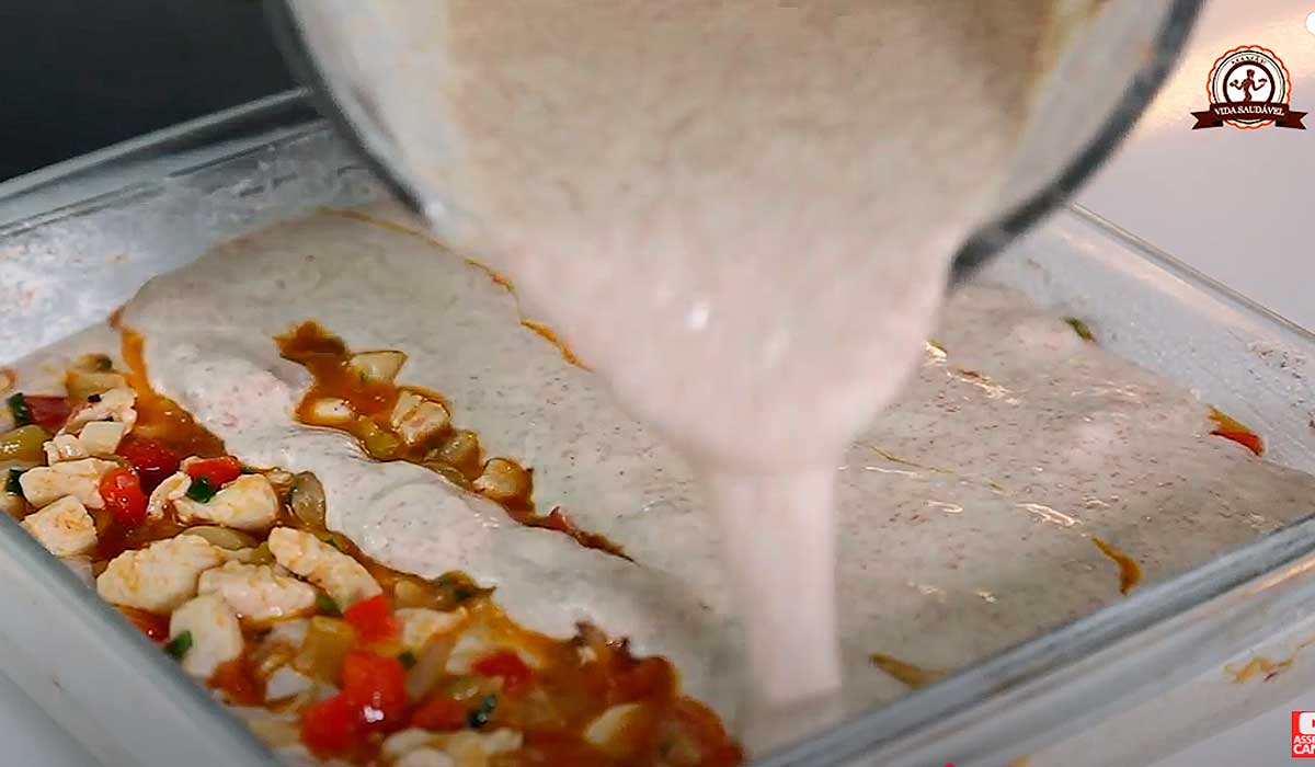 torta de frango integral