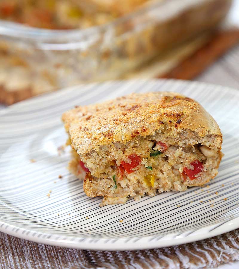 torta de frango integral