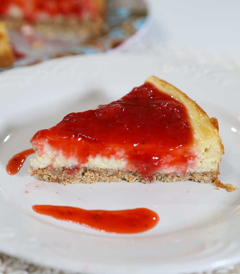 CHEESECAKE de Morango FIT
