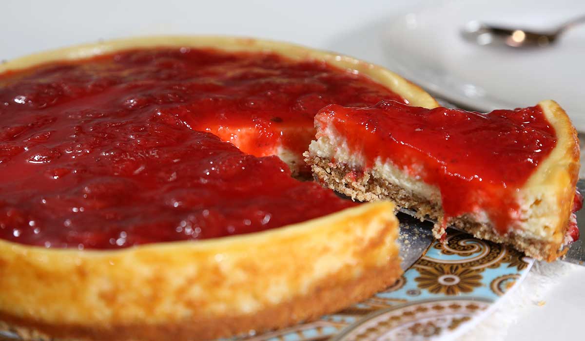 CHEESECAKE de Morango FIT
