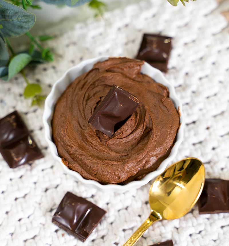 mousse de chocolate