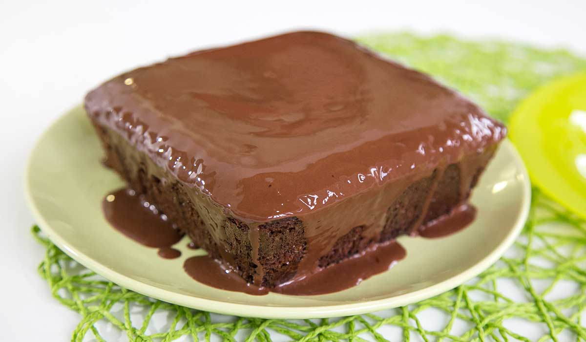 Bolo de Chocolate Sem Açúcar e Sem Farinha 1 bolo de chocolate