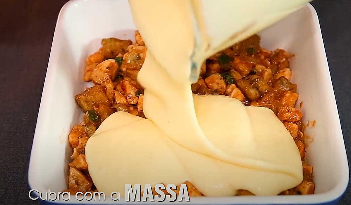 Receita Fácil de Torta de Frango de Liquidificador 6 Torta de Frango de Liquidificador