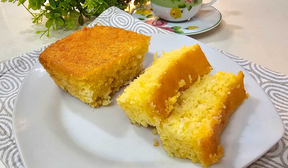 Bolo de Milho no Liquidificador