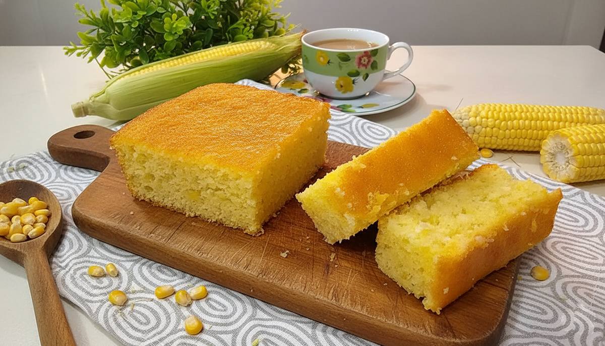 Bolo de Milho no Liquidificador