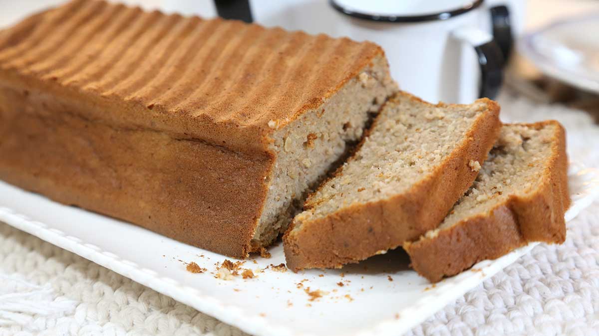 bolo de banana com aveia