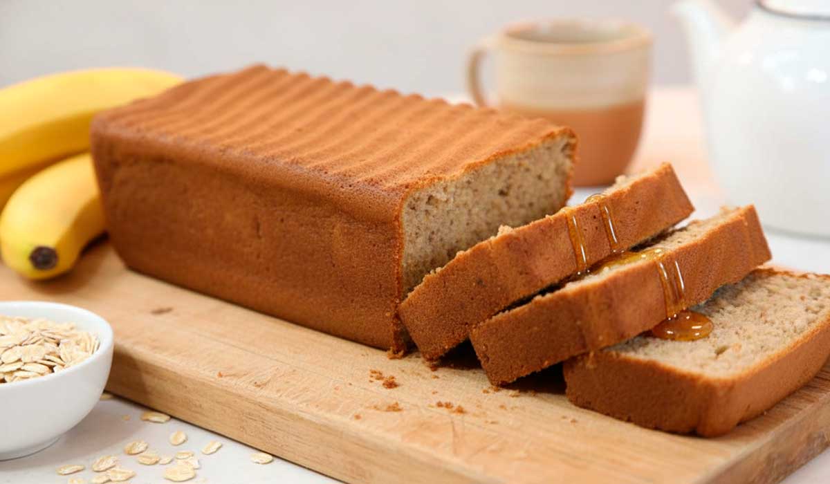 bolo de banana com aveia