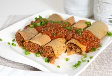 panqueca de carne moída