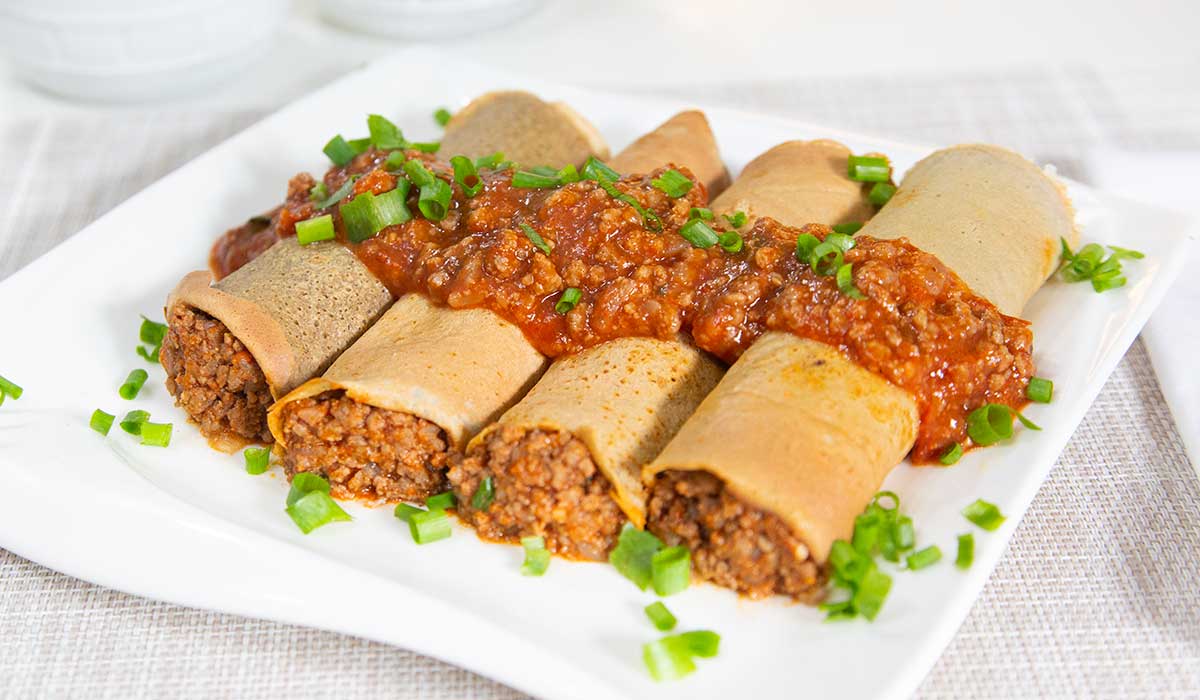 panqueca de carne moída