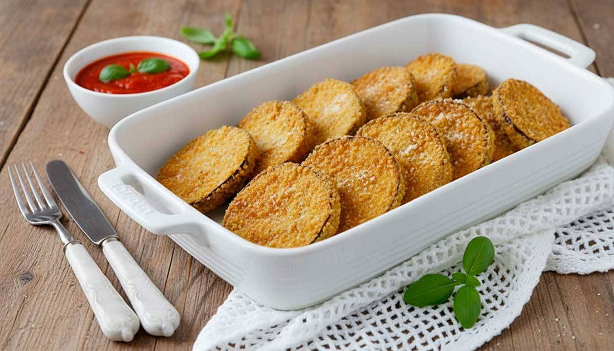 Sem Fritura: Receita de Berinjela Empanada Crocante e Saudável 1 berinjela empanada
