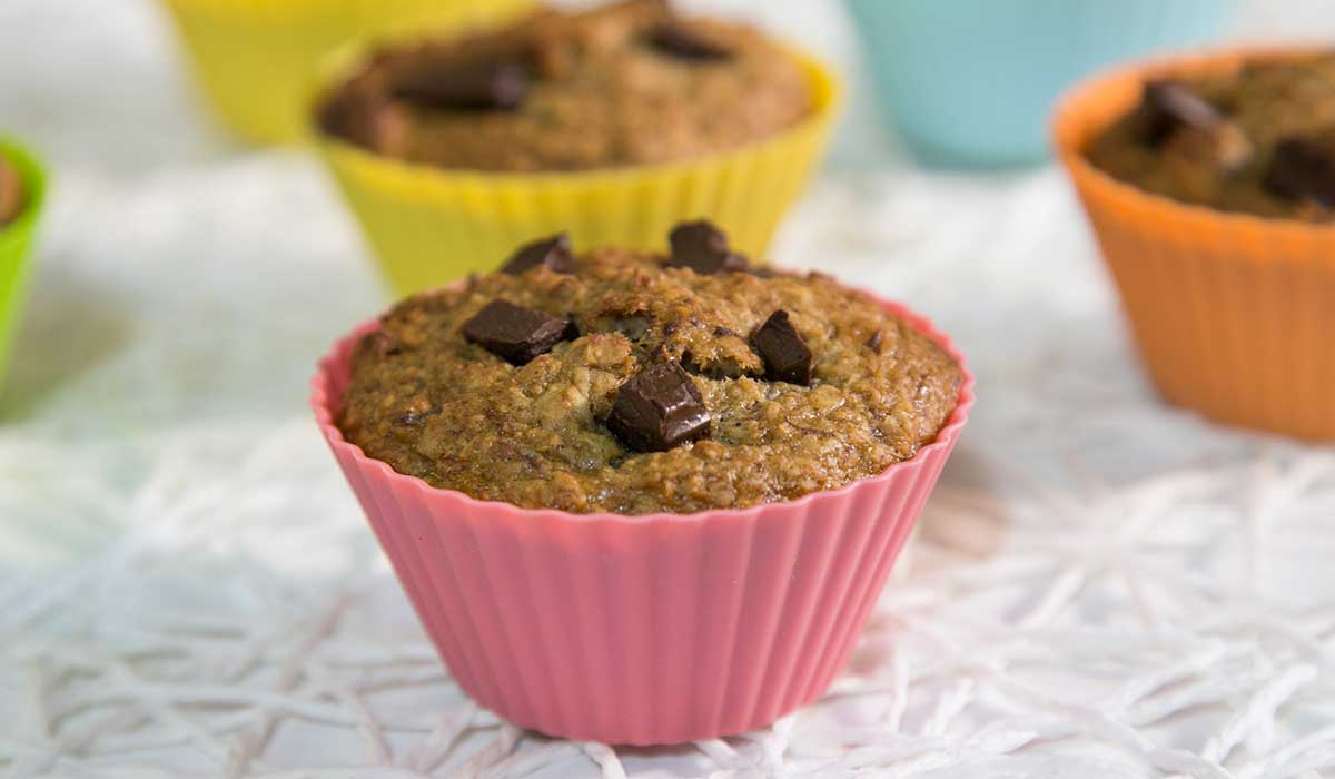 bolinho de banana com aveia