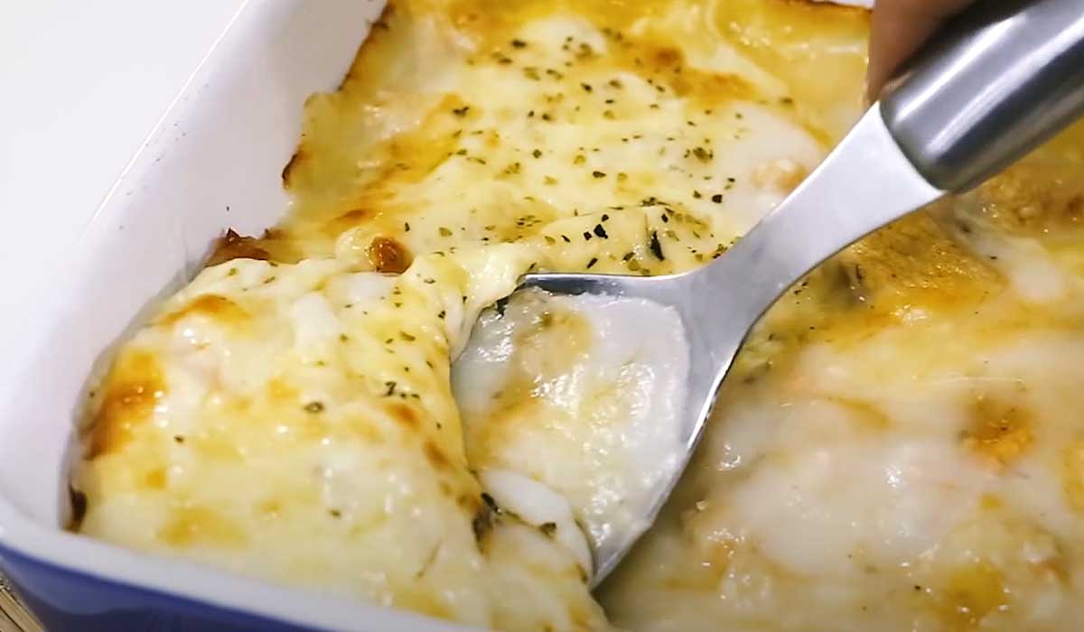 Pronto em 10 Minutos: Frango Cremoso com Batatas 5 frango cremoso