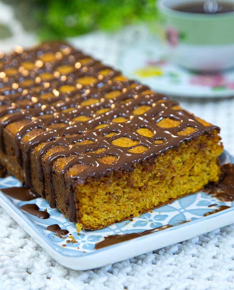 bolo de cenoura fit