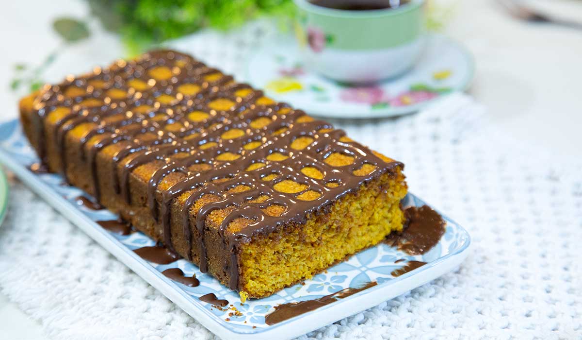 bolo de cenoura fit