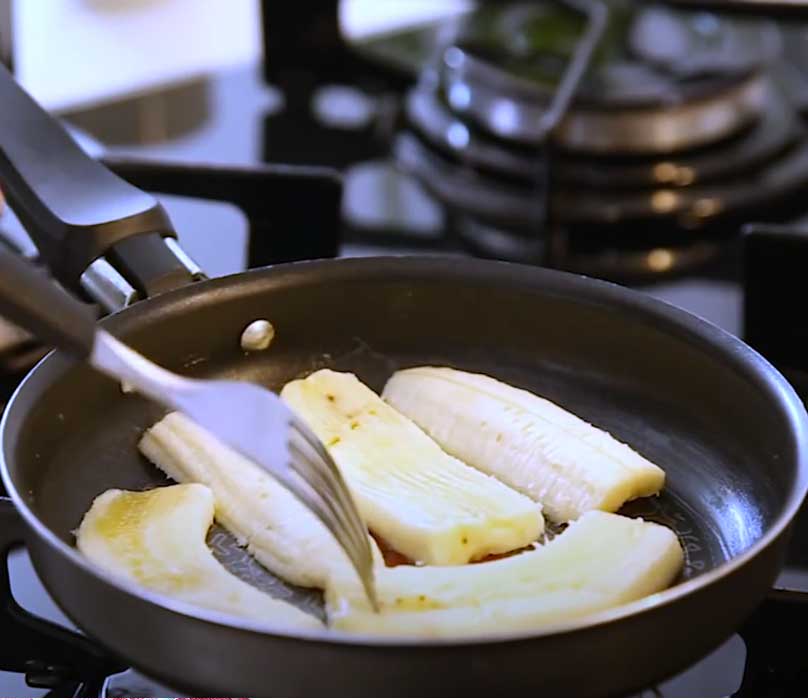 bolo de banana na frigideira