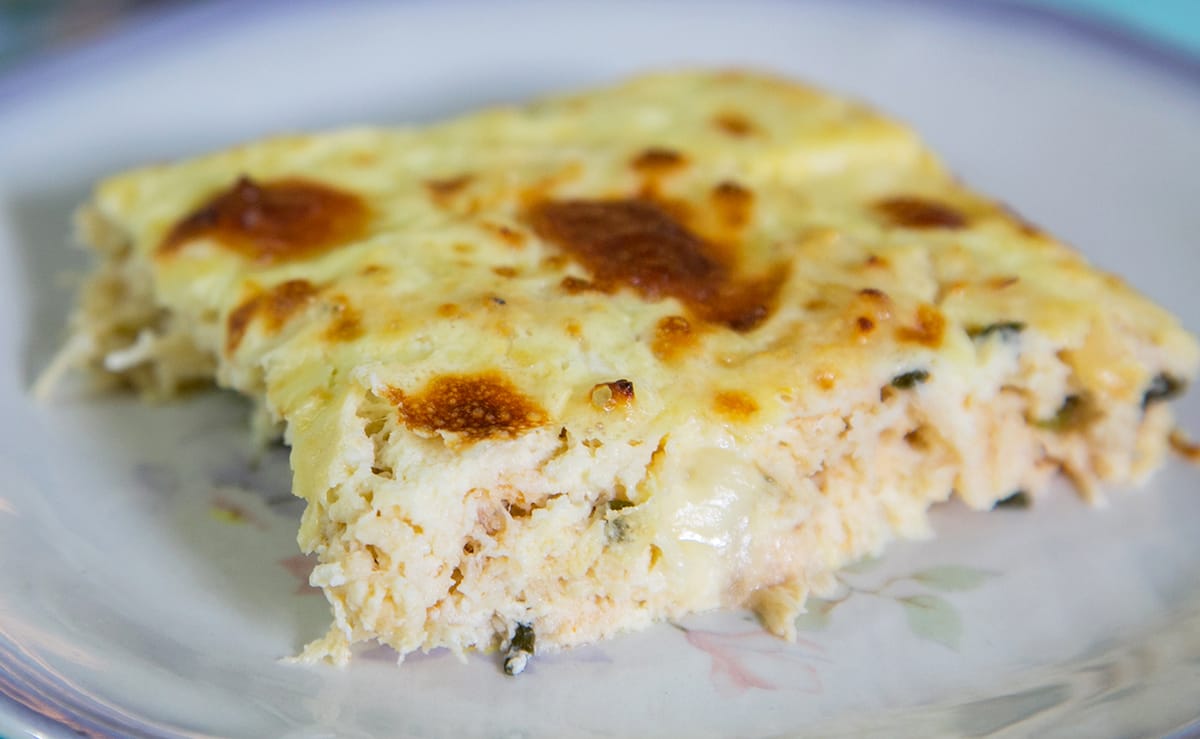 torta de frango low carb