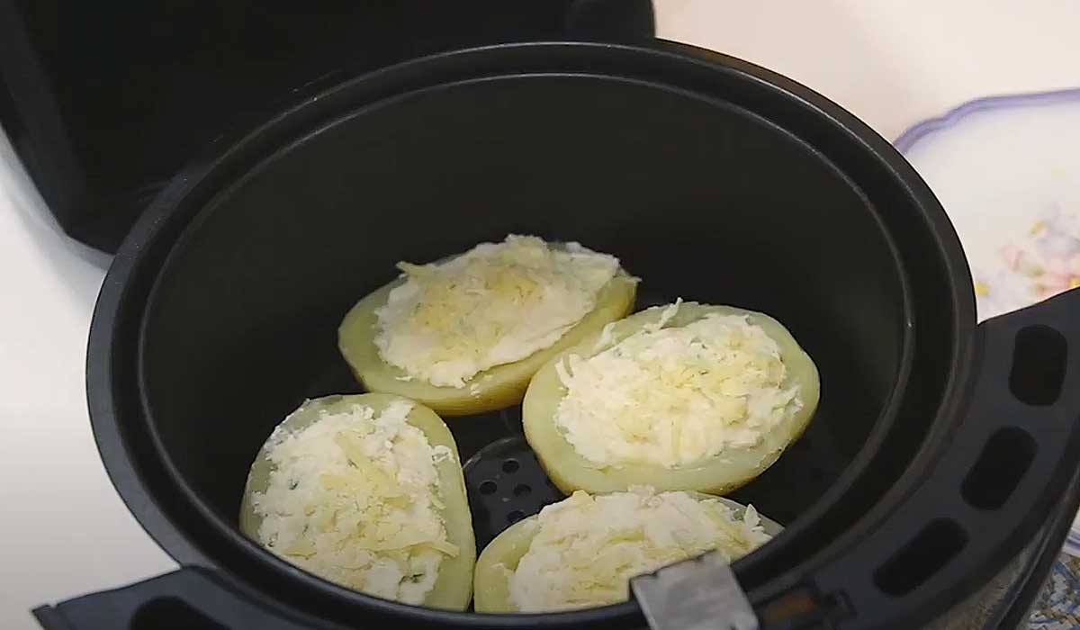 Receita Fácil e Rápida: Batata Recheada na Airfryer 6 Batata recheada na airfryer