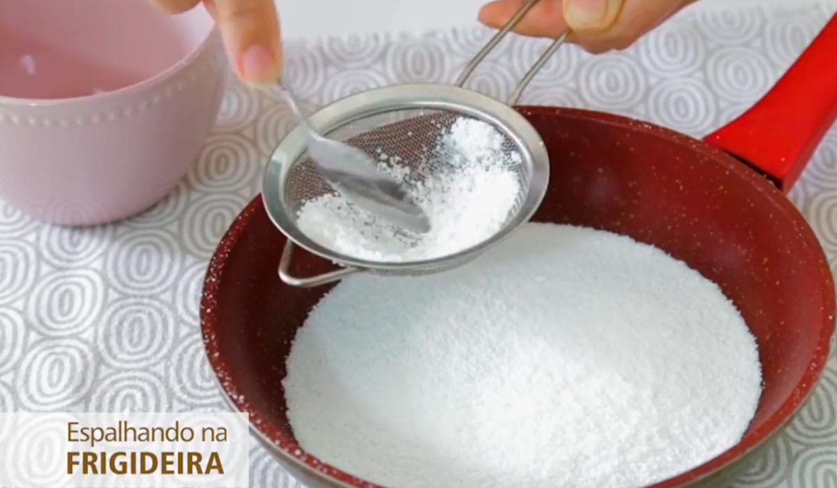 tapioca com creme de baunilha