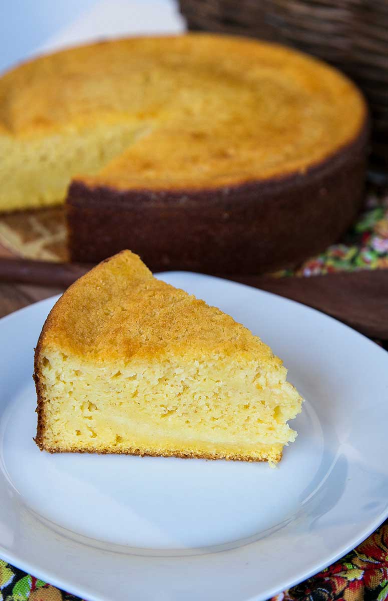 bolo de fubá cremoso