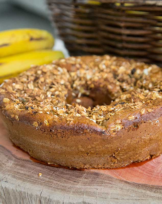 bolo de banana com iogurte