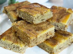 bolo fitness de banana com aveia