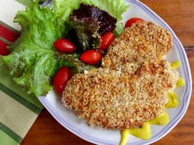 frango empanado saudável