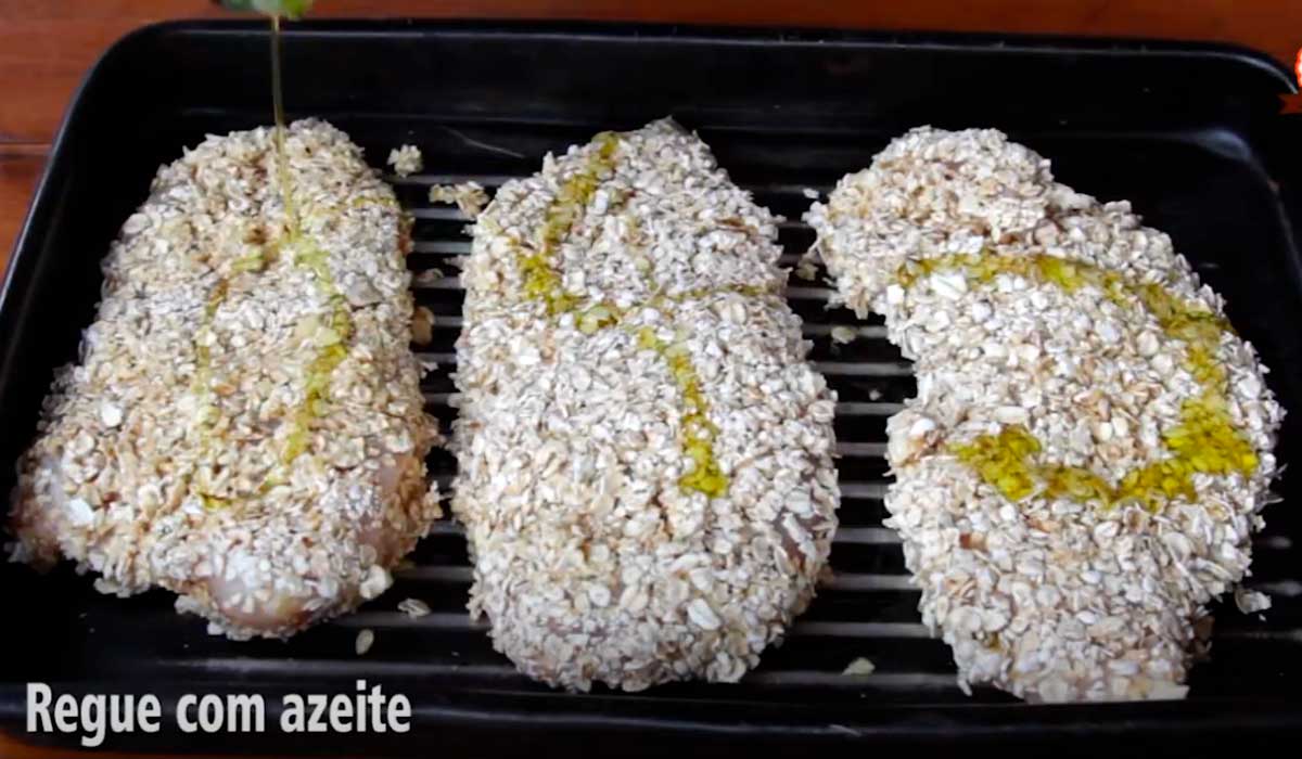 frango empanado saudável