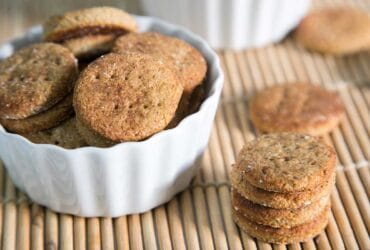 biscoito de banana, aveia e mel