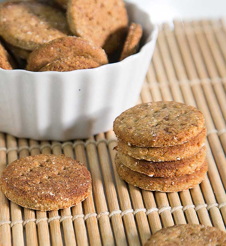 biscoito de banana, aveia e mel