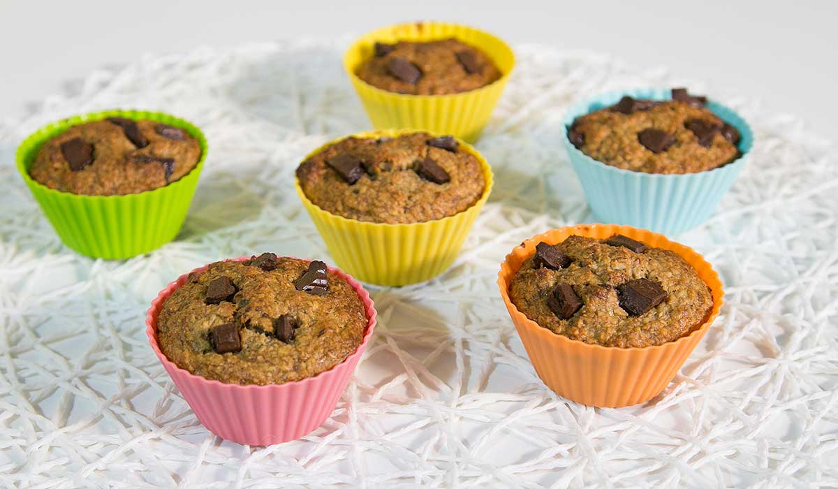 bolinho de banana e aveia