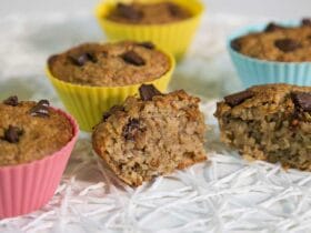 bolinho de banana e aveia