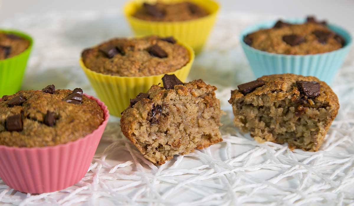 Bolinho de Banana e Aveia, uma Opção Prática e Saudável!