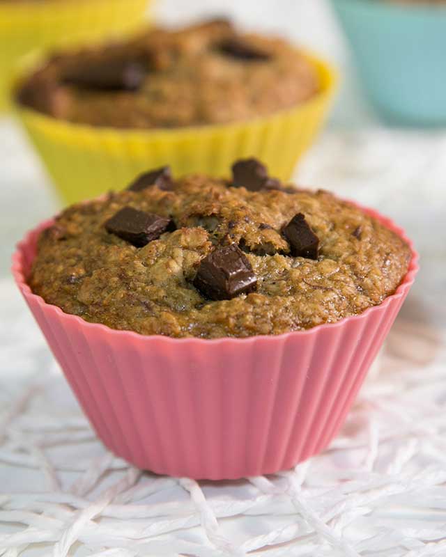 bolinho de banana e aveia