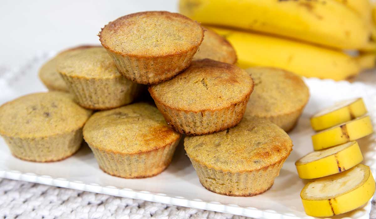bolinho de banana sem açúcar