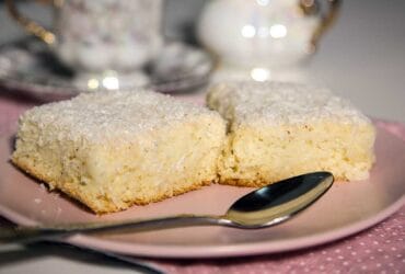 bolo de coco toalha felpuda