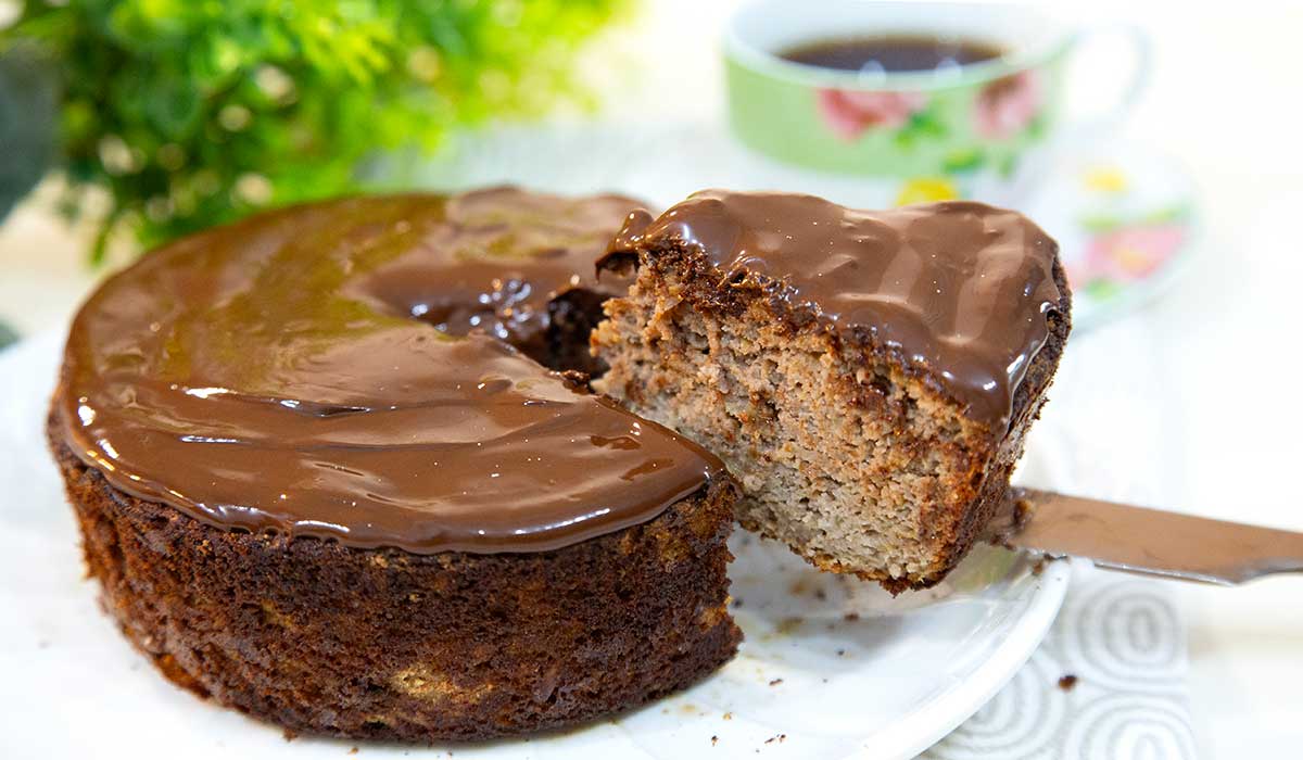 Uma Delícia no Café da Manhã: Bolo de Maçã Saudável e Sem Açúcar