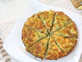 torta de brócolis fácil e saudável