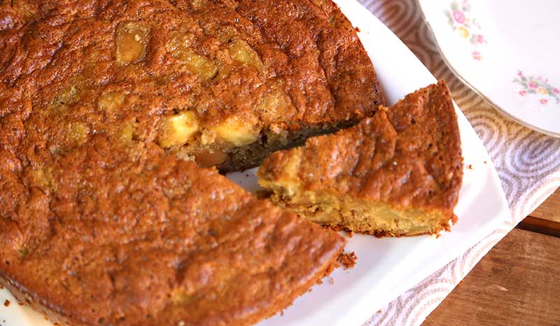 bolo fofinho de maçã